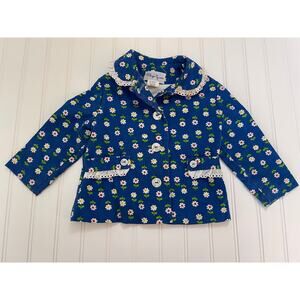 Blue Floral Kids Jacket